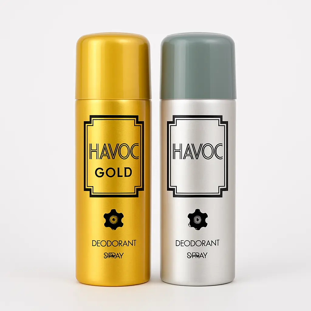 Havoc Gold & Silver Deodorant Spray for Men - 200ml