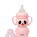 Wide-Neck Baby Feeding Bottle with Handles