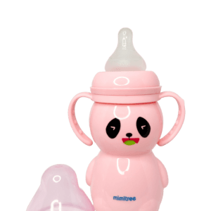 Wide-Neck Baby Feeding Bottle with Handles