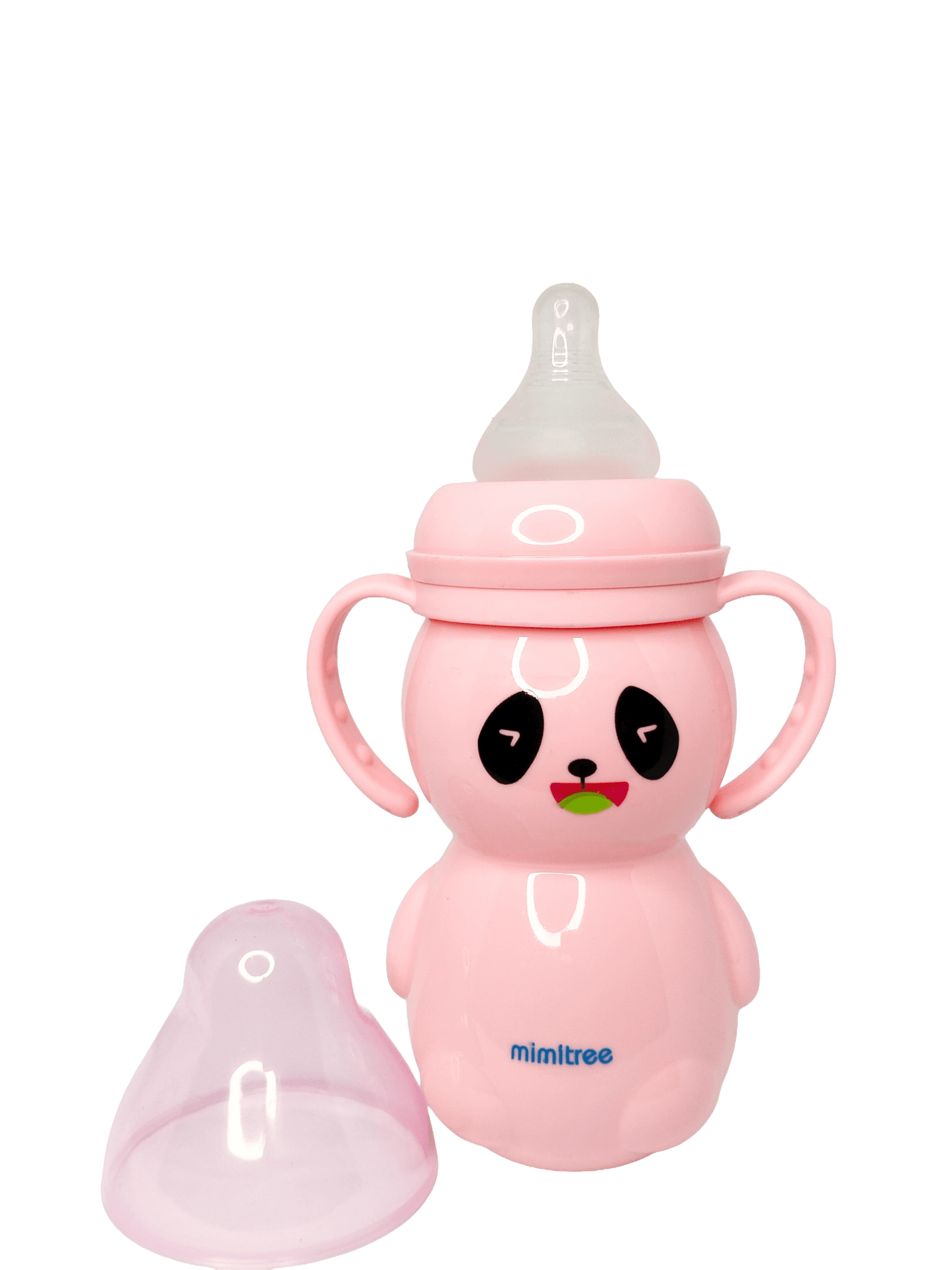 Wide-Neck Baby Feeding Bottle with Handles