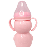 Wide-Neck Baby Feeding Bottle with Handles
