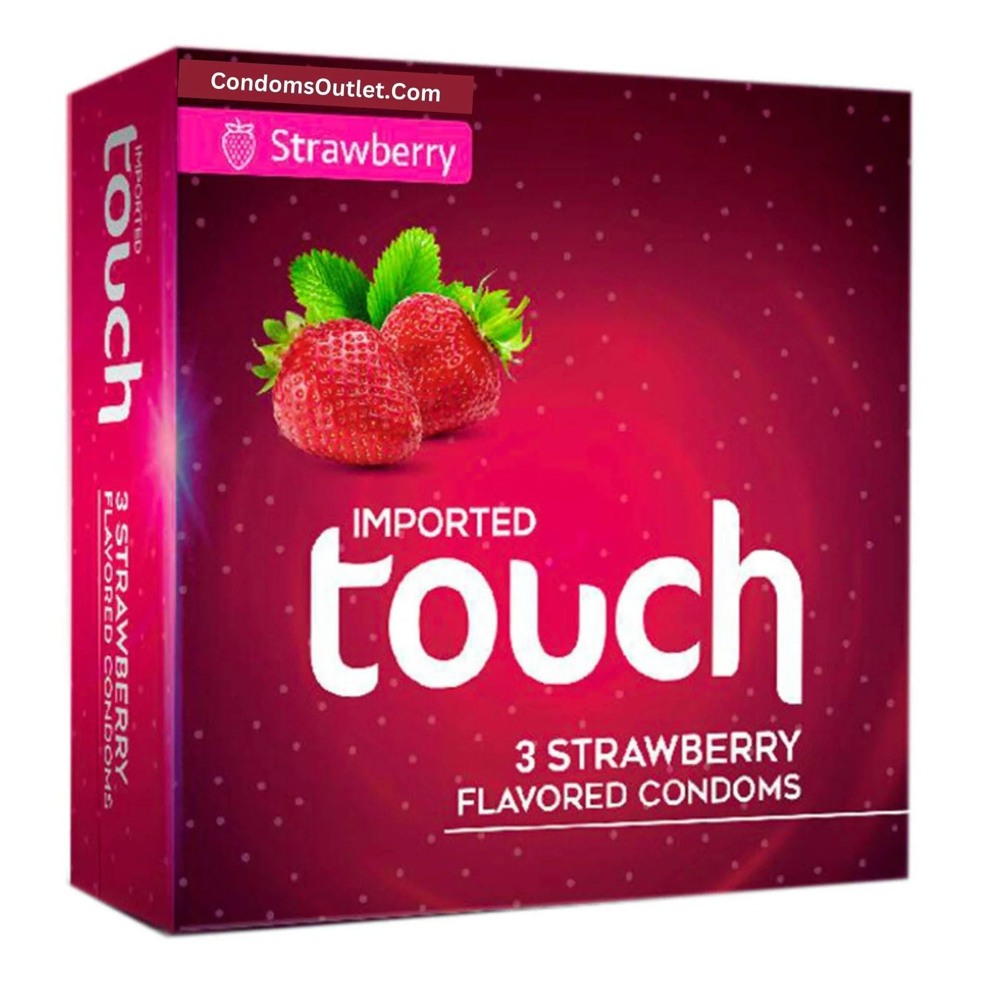 Touch Strawberry Flavored Condoms